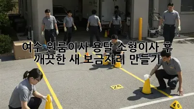 여수 원룸이사? 용달 소형이사 후 깨끗한 새 보금자리 만들기!