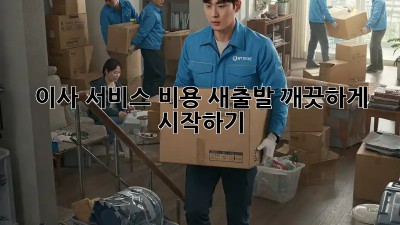 이사 서비스 비용: 새출발, 깨끗하게 시작하기